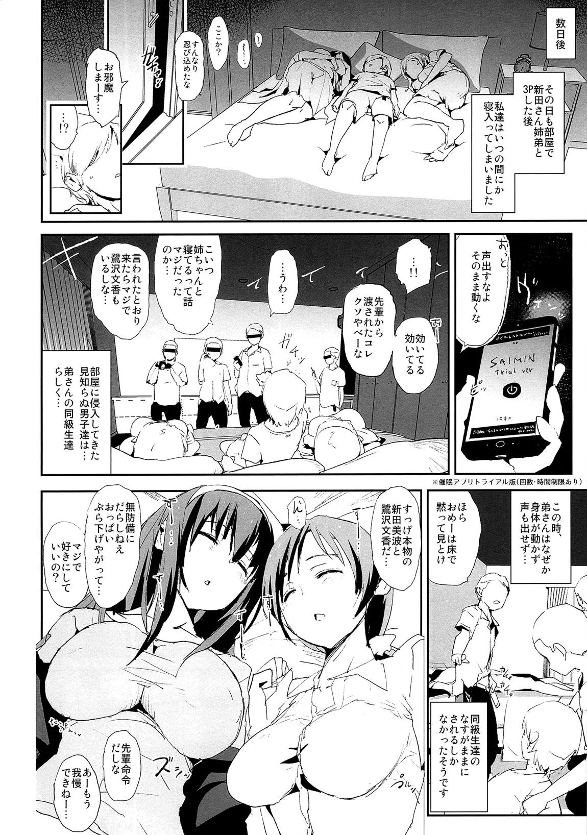鷺沢文香と催眠ドスケベ新田美波の弟 17ページ