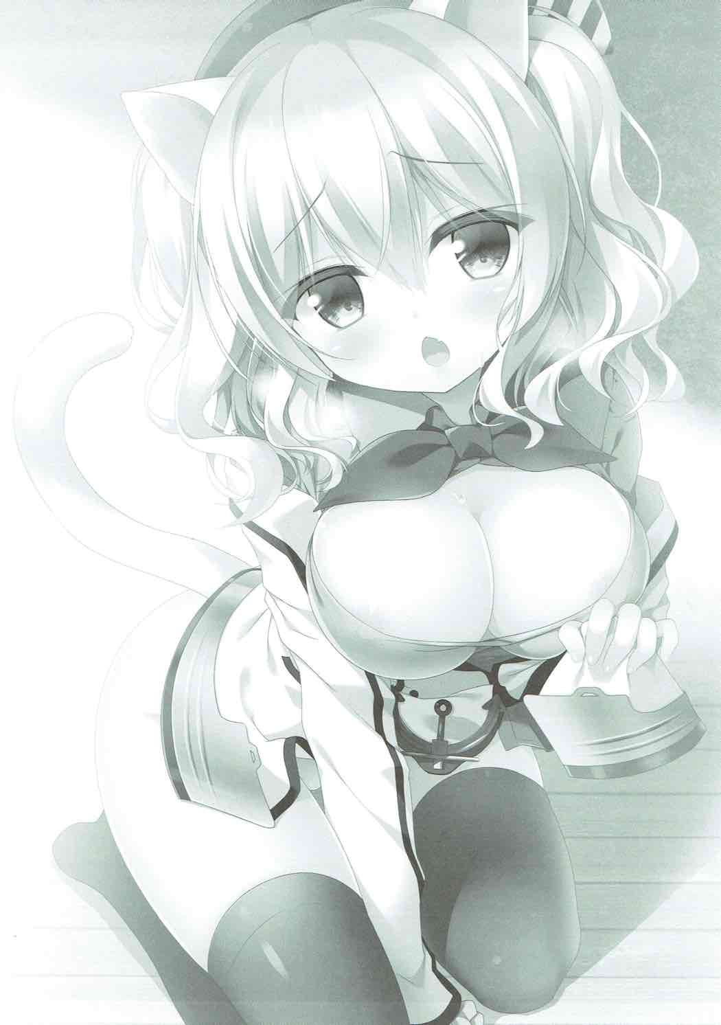 鹿島にゃん−スカート＋ニーソ 2ページ