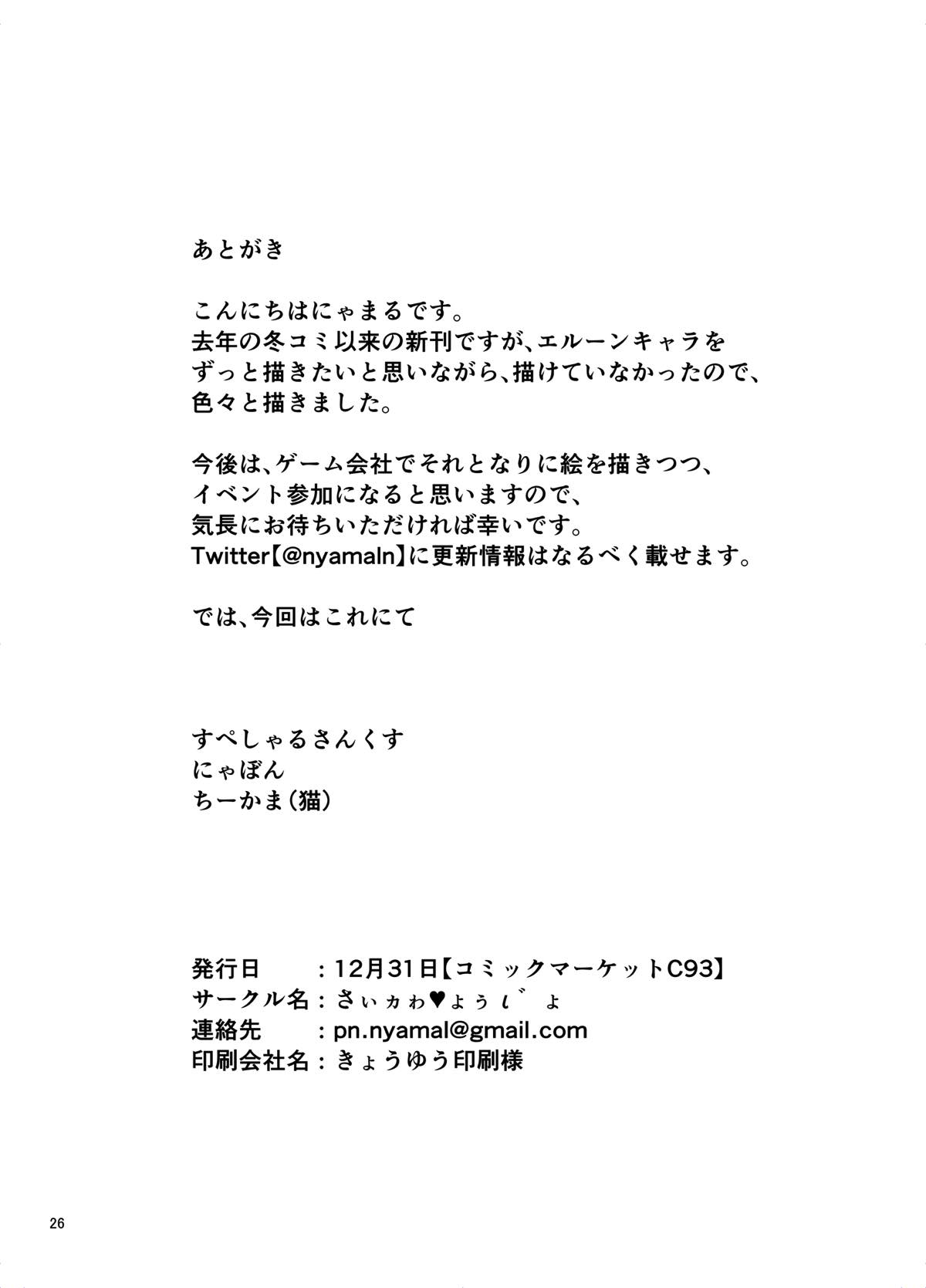 エルーン娘たちを好き勝手調教しちゃう本 25ページ