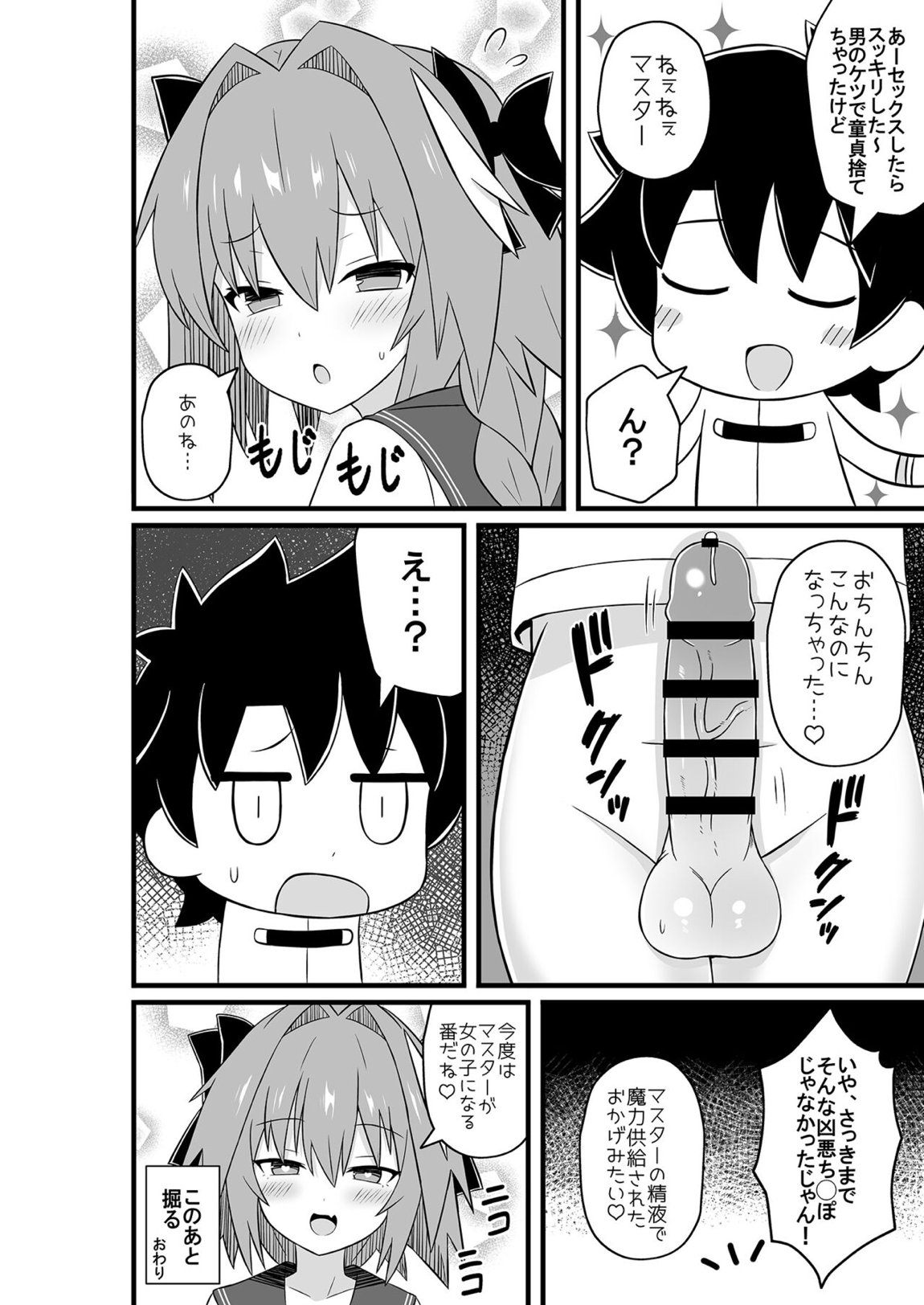 アストルフォとめっちゃセックスする本 13ページ