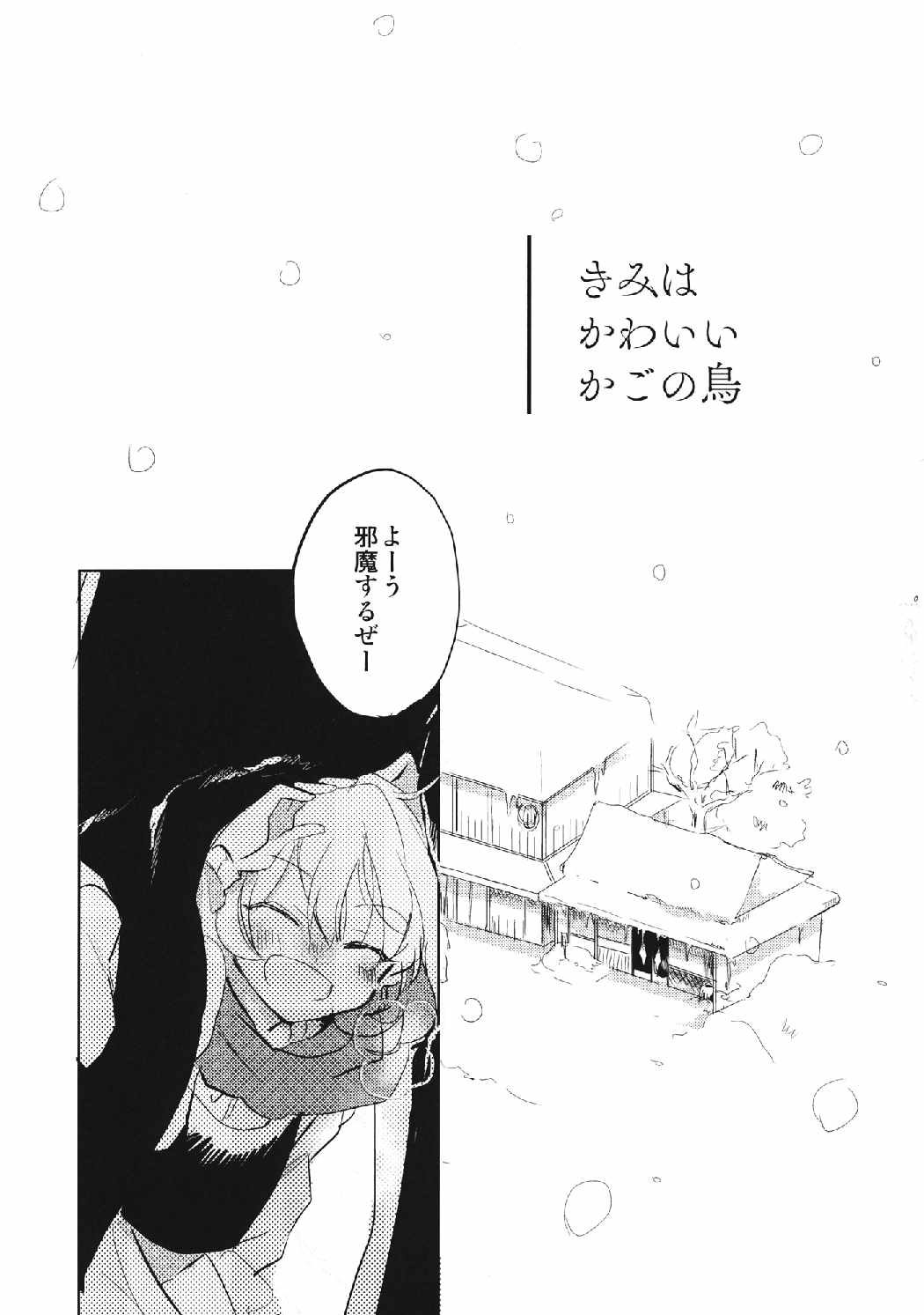 君はかわいいかごの鳥 3ページ