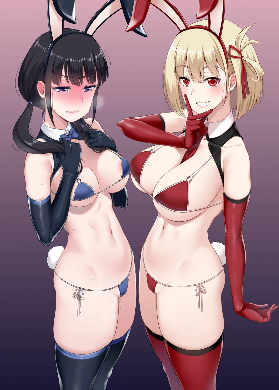 千束とたきな逆バニー 1ページ