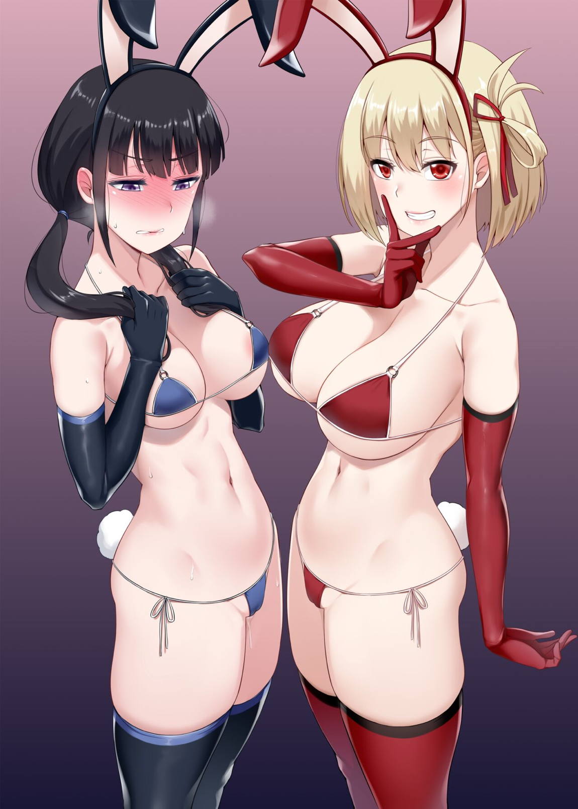 千束とたきな逆バニー 2ページ