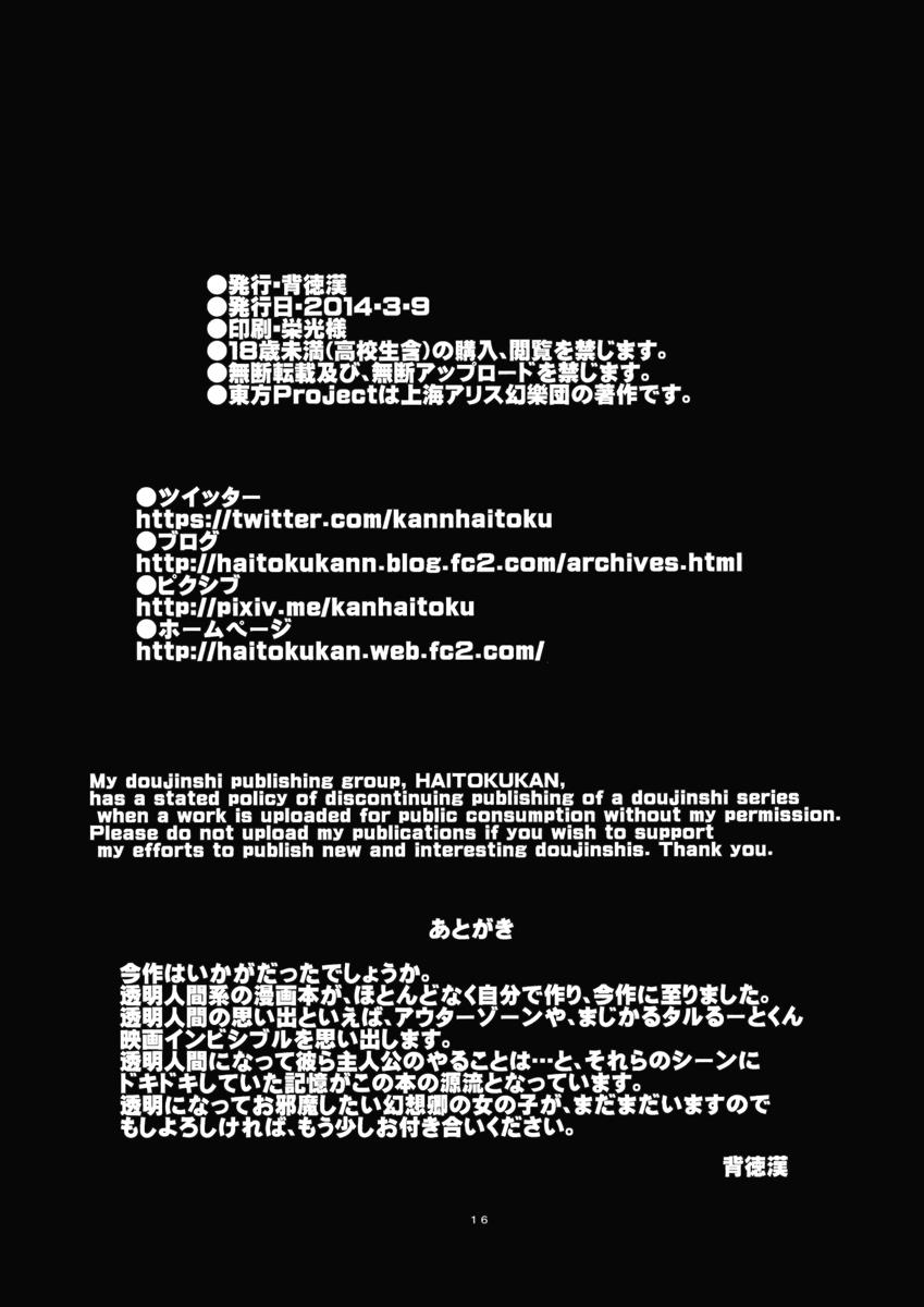 東方透明人間2 侵入蓮子んち 17ページ
