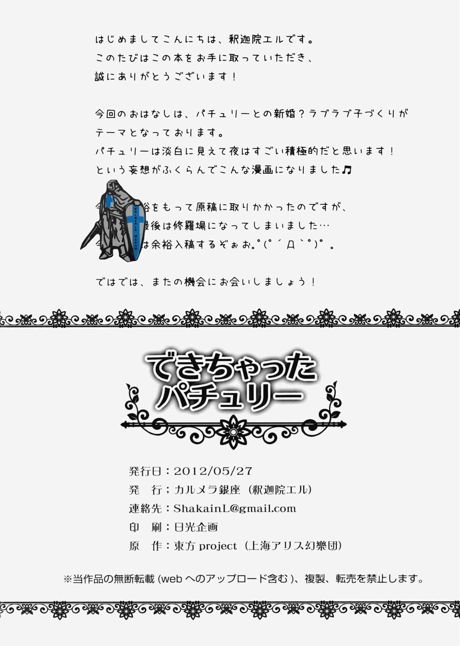 できちゃったパチュリー 13ページ