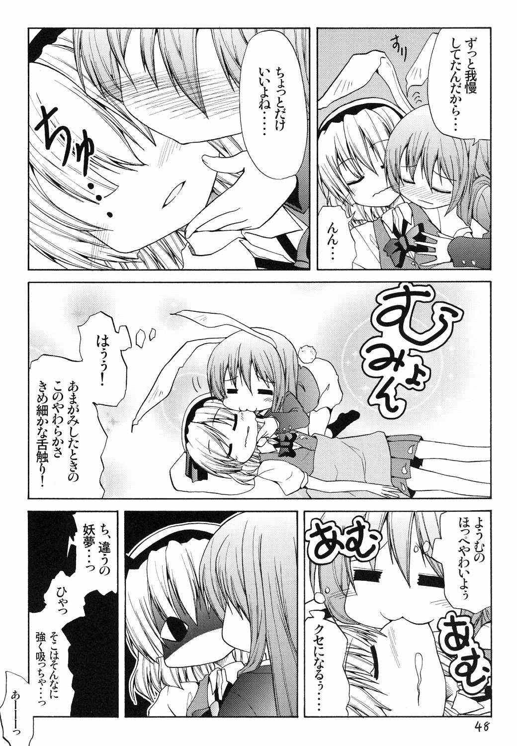 妖夢が普段ありえないほど可愛がられる本2 48ページ