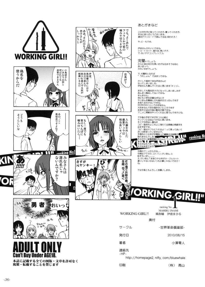 WORKING GIRL!! 風俗嬢 伊波まひる 37ページ