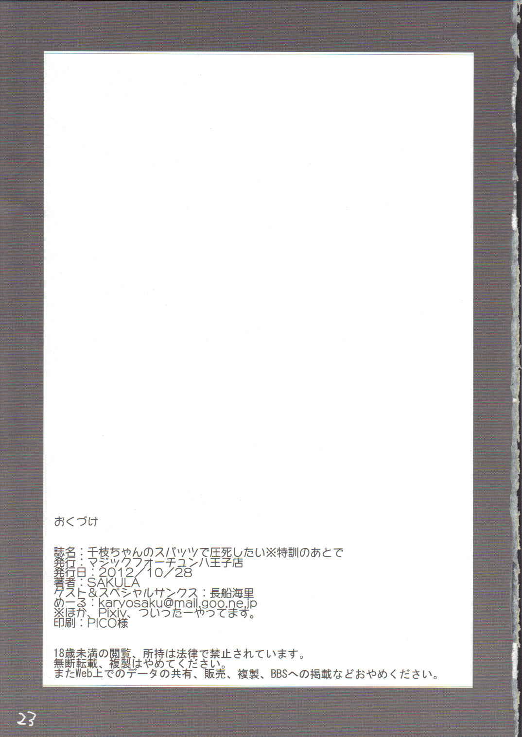 千枝ちゃんのスパッツで圧死したい 23ページ