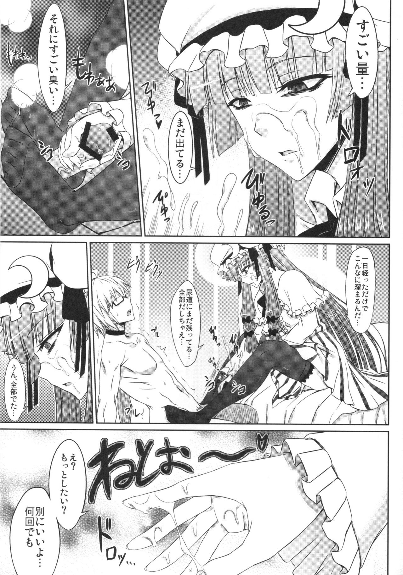 パチュリーと足ばかりの同人 17ページ