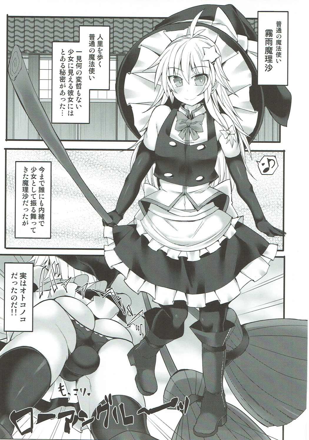 チョロカワ魔理沙クンをガチハメファックでメスに調教する本 4ページ