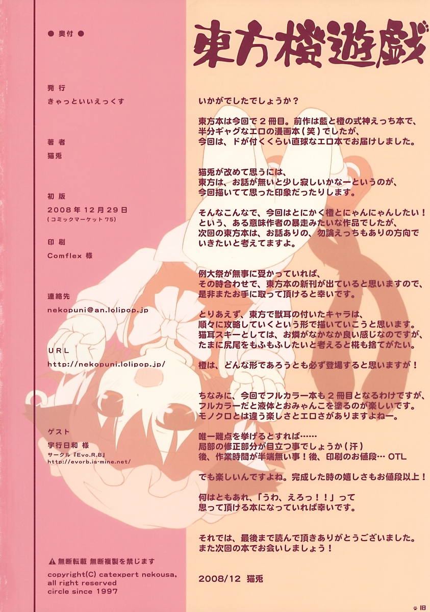 東方橙遊戯 16ページ