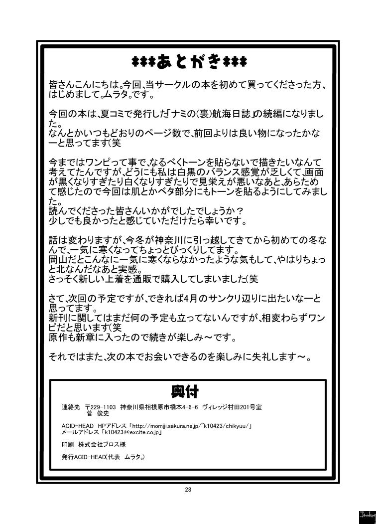 ナミの航海日誌 2 (裏) 29ページ