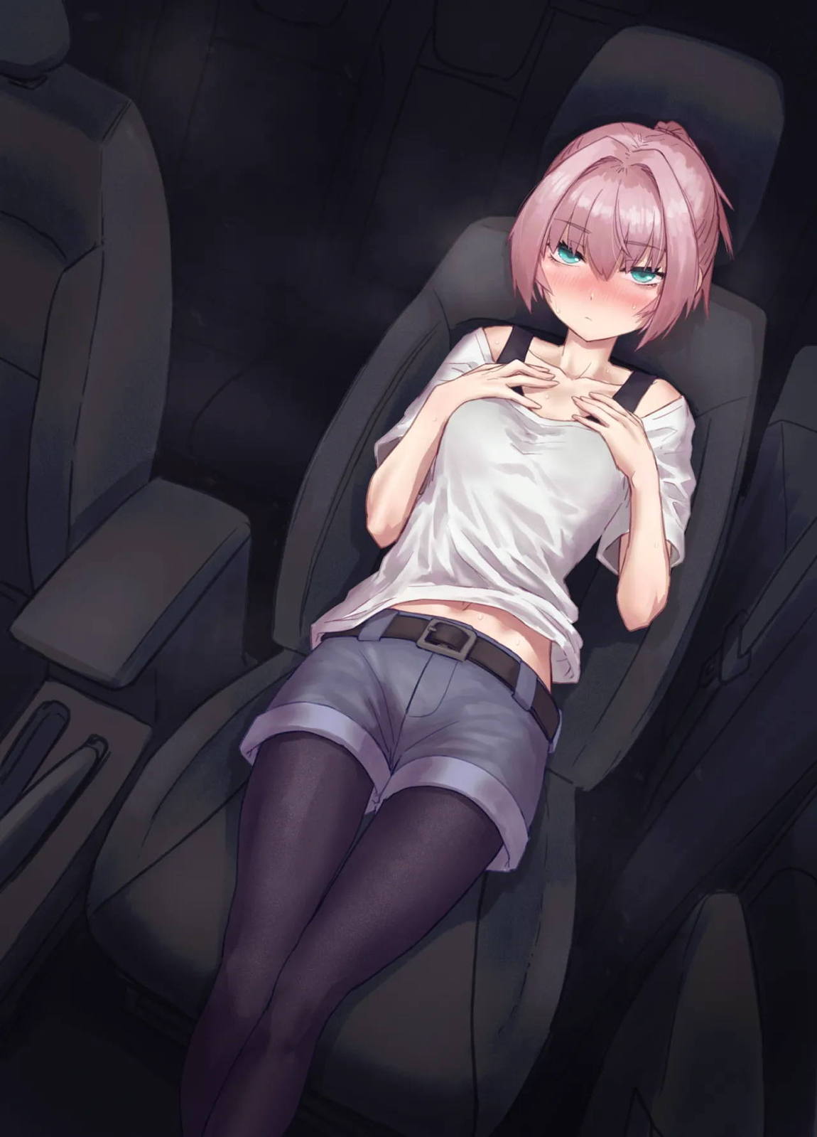 落ち度107% 不知火がカーセッ◯スする本 2ページ