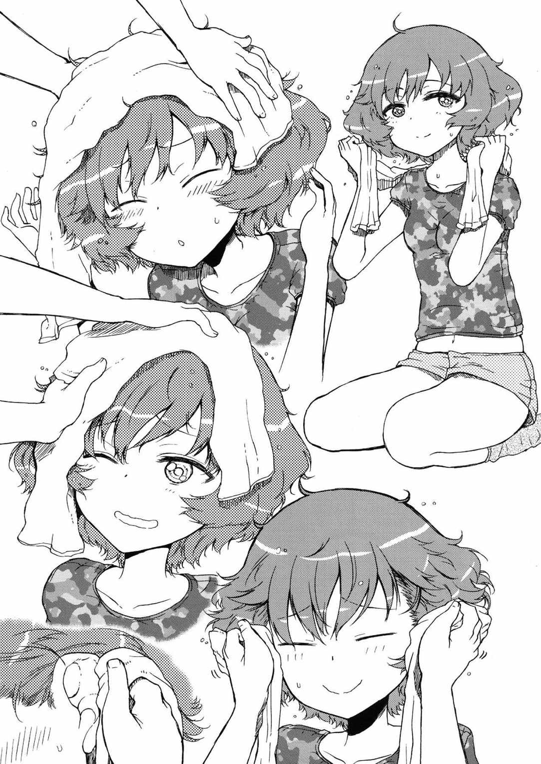 優花里の頭をわしゃわしゃする本 10ページ