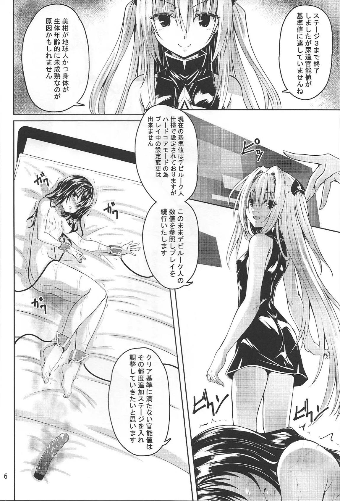拘束された美柑が調教ゲームクリアを頑張る話 続き 4ページ
