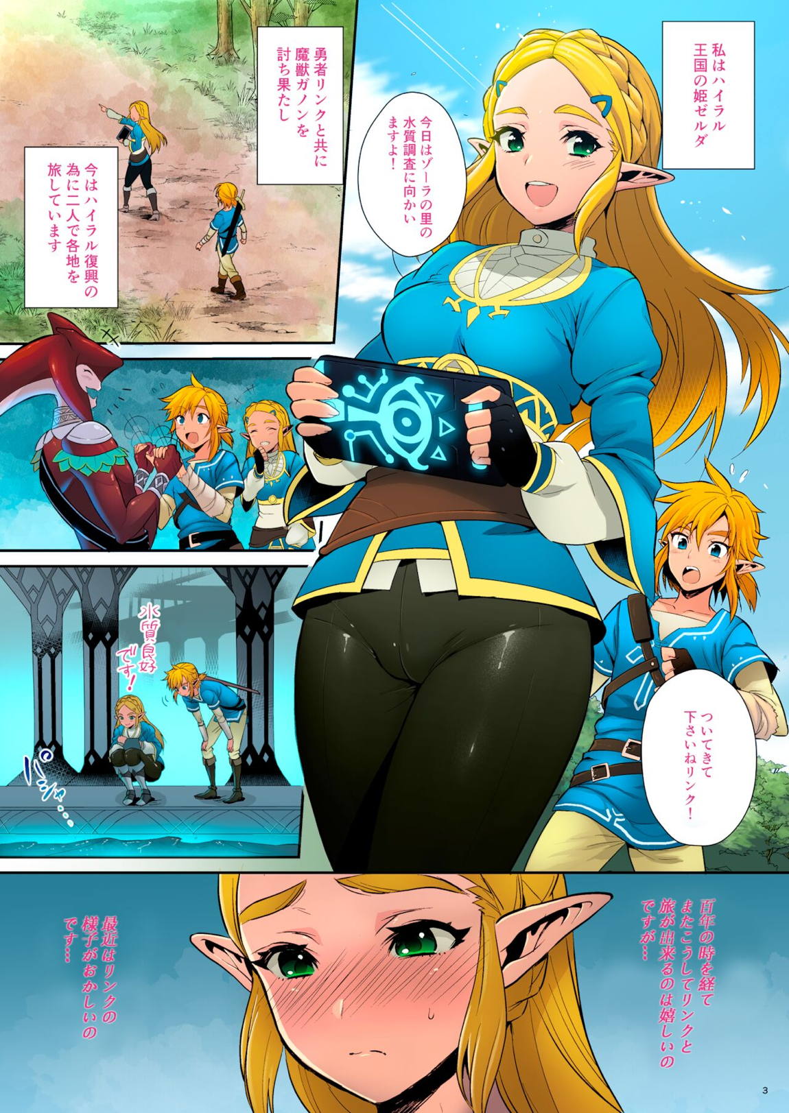 ハイラル繁栄のためのかつどう!【カラー化】 4ページ
