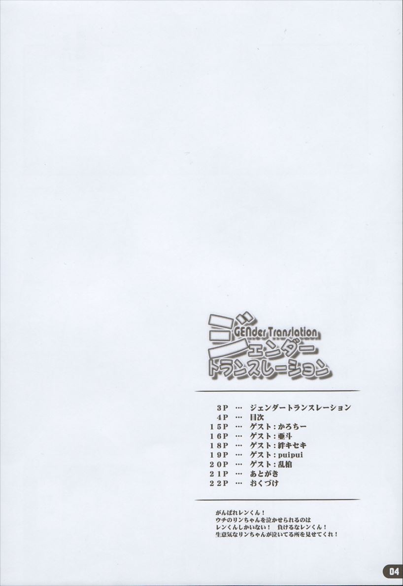 ジェンダートランスレーション 3ページ