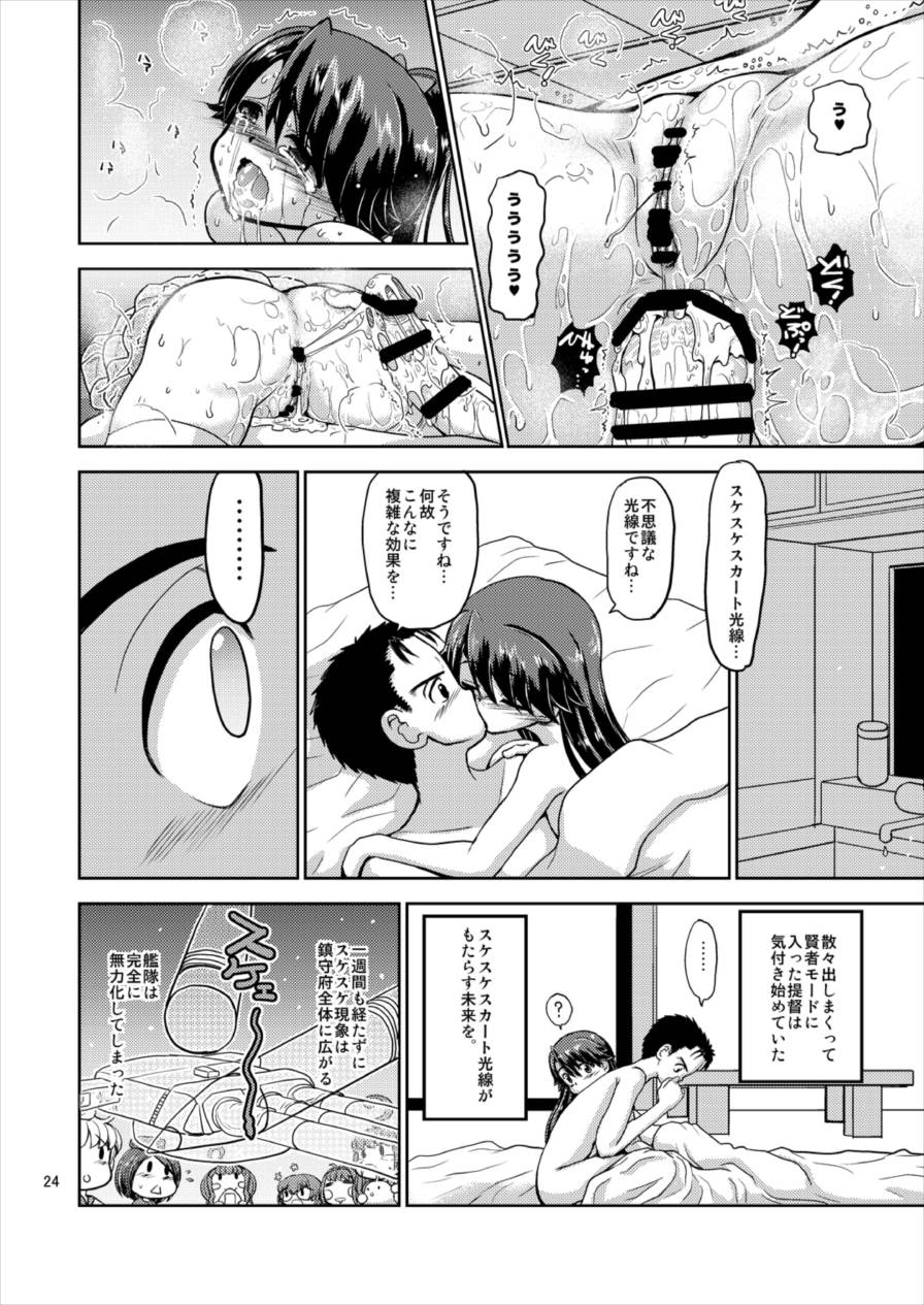 鳳翔さんのスカートがスケスケになってしまった！ 24ページ