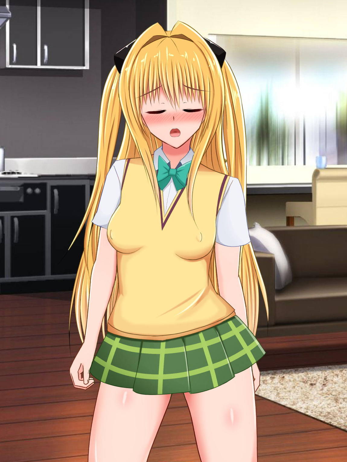 ニヤニヤクスクス美柑ちゃんと、チ〇ポの生えたふたなりヤミちゃん 81ページ