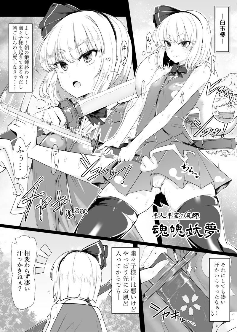 妖夢斬―男を知った催眠庭師 2ページ