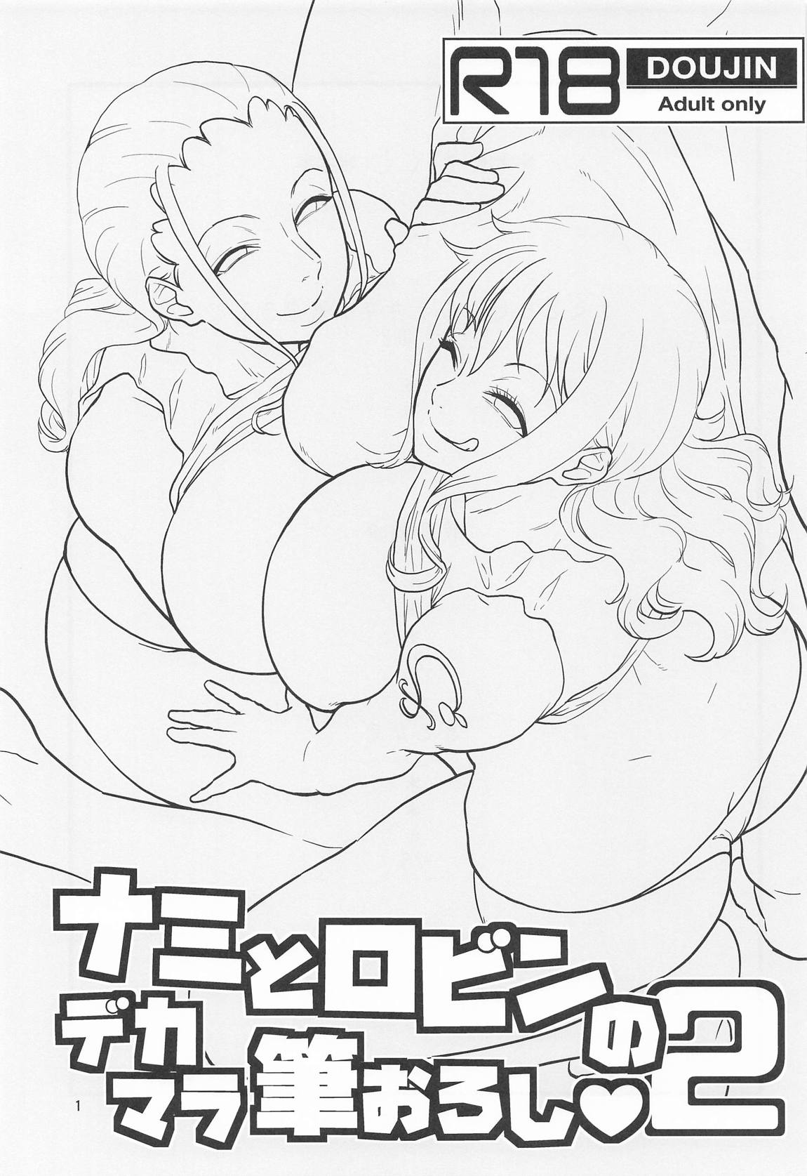 ナミとロビンのデカマラ筆おろし2 2ページ