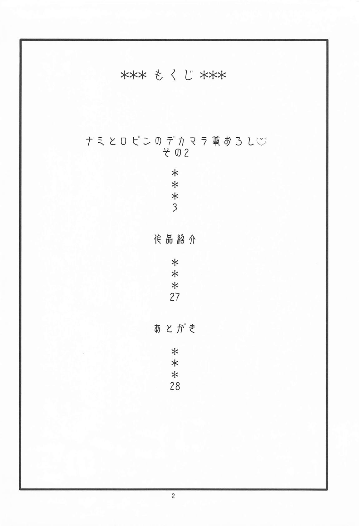 ナミとロビンのデカマラ筆おろし2 3ページ